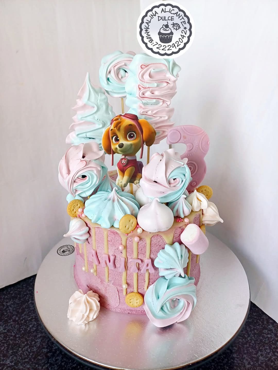 tarta personalizada sin fondant niños