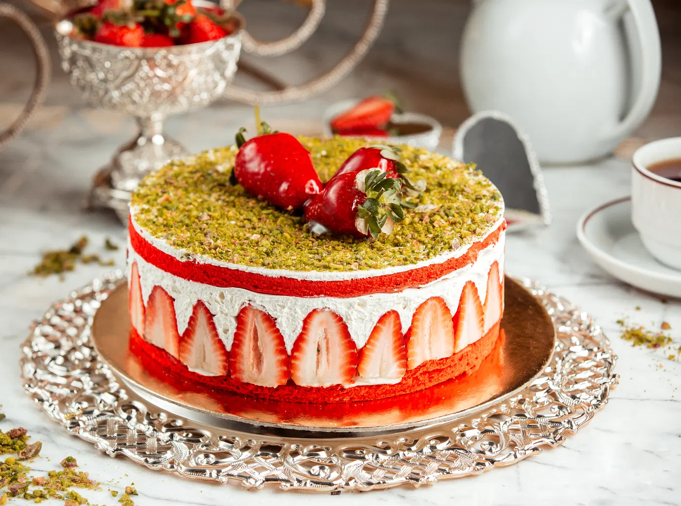 Tarta de pistacho en Alicante por encargo